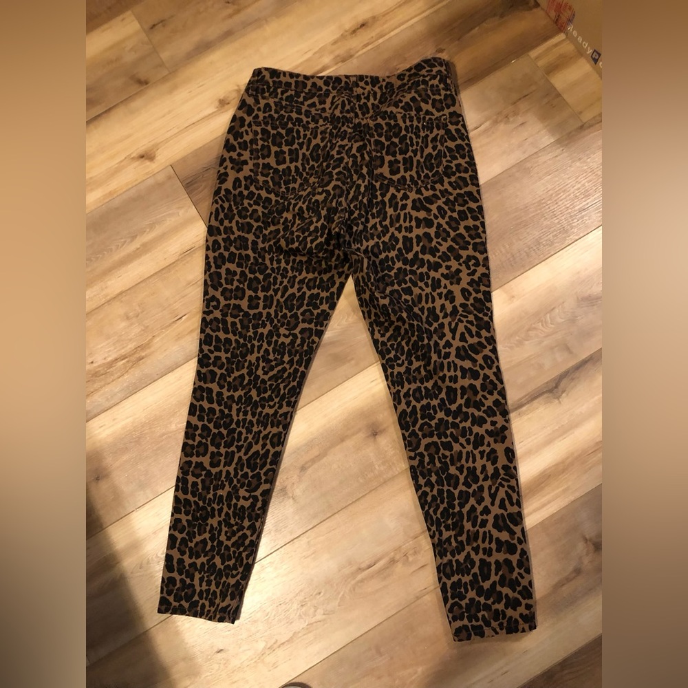 NINE WEST ANIMAL PRINT BROWN & BLACK SIZE 10